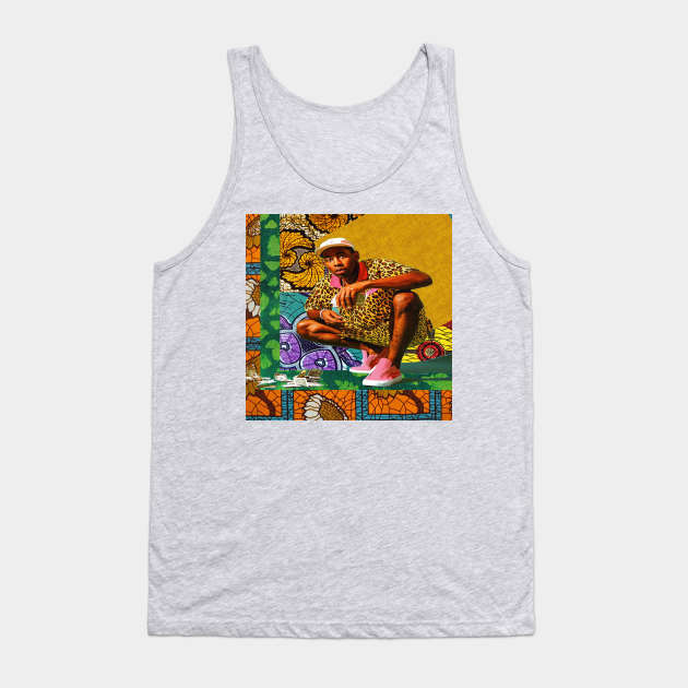 Tyler the Creator African Print Design Tank Top by artbyomega